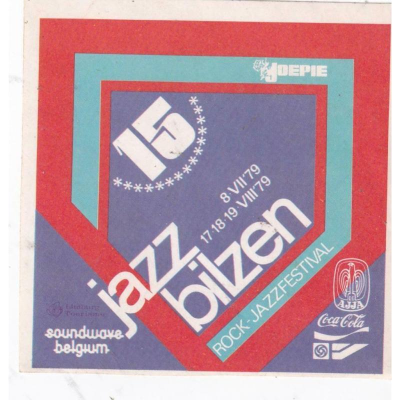 Jazz Bilzen 1974 Sticker /Autocollant