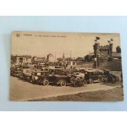 F. Oostende, postkaart, auto's einde race