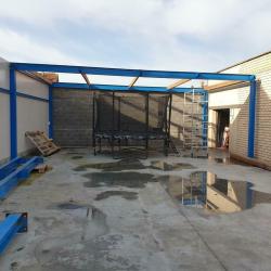 Staalstructuur voor loods - 8,85x5.25mx3.05