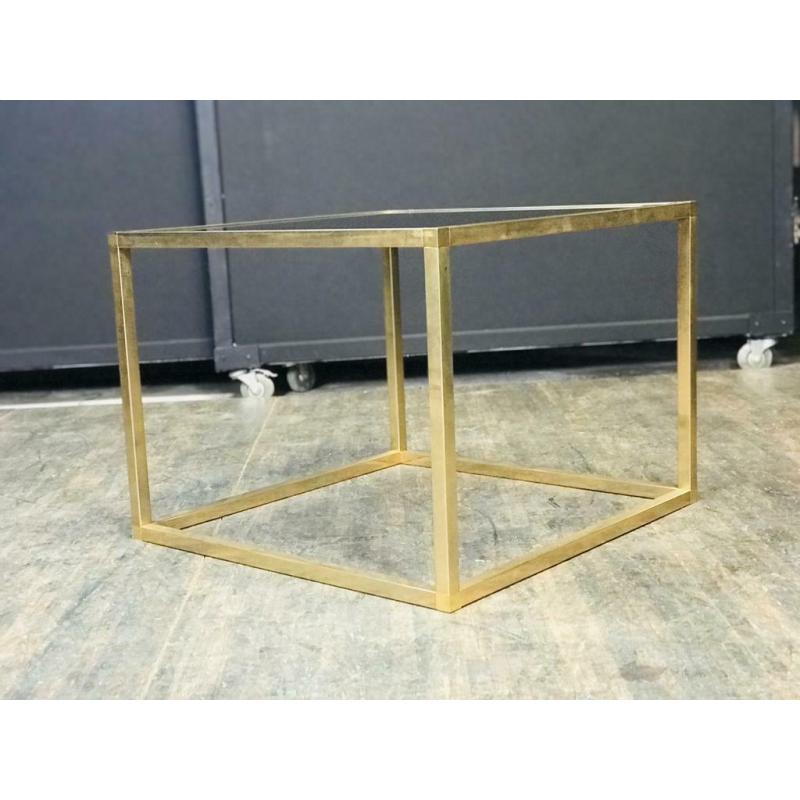 table basse / table d'appoint / table basse en laiton vintag