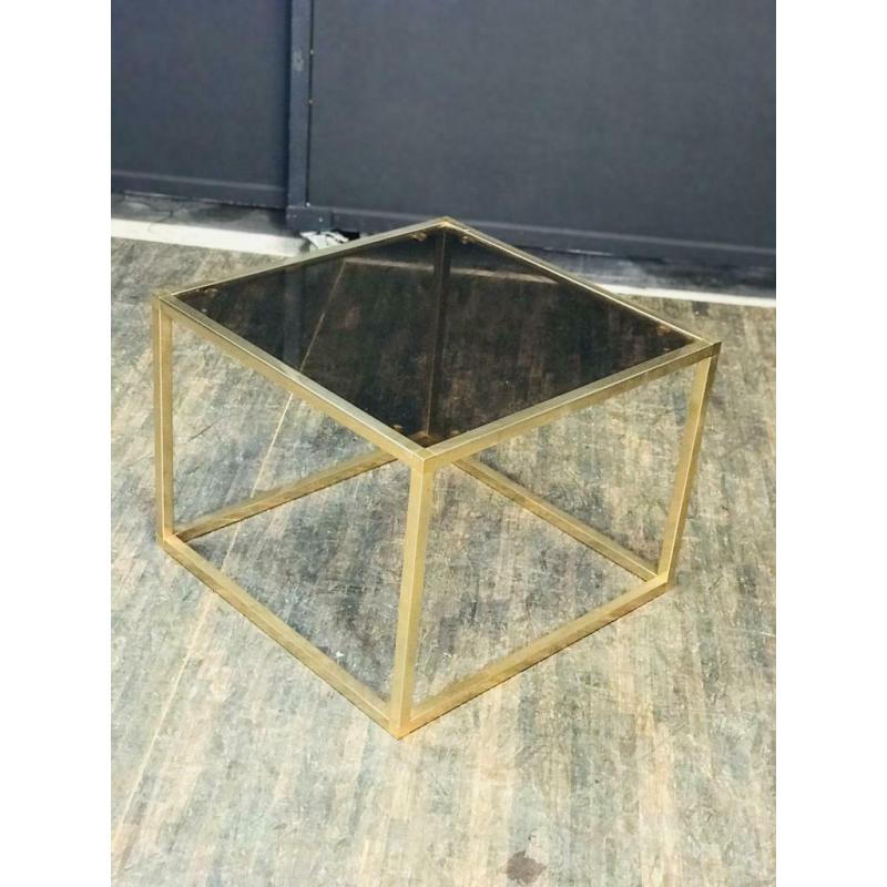 table basse / table d'appoint / table basse en laiton vintag