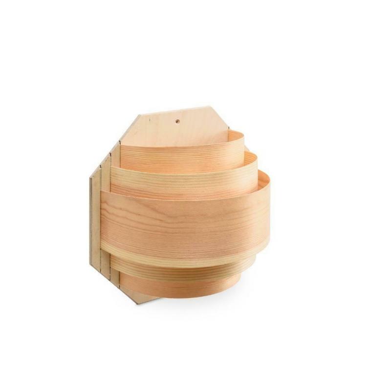 Couvercle de lampe de sauna en bois Aspen
