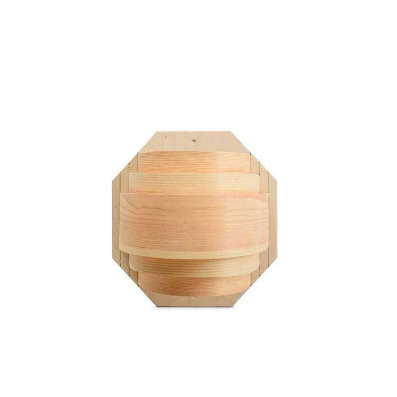 Couvercle de lampe de sauna en bois Aspen