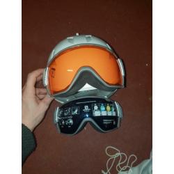 SALOMON Mirage blanc + lentille solaire bleue