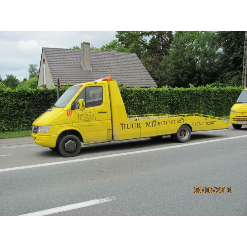 Verhuur van takelwagen en depannagewagen zonder chauffeur
