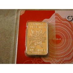 Zilver baartje - GRAVURA 1/2 Oz.