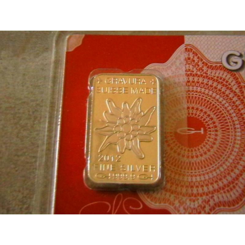 Zilver baartje - GRAVURA 1/2 Oz.