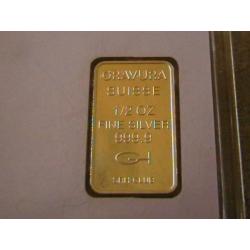 Zilver baartje - GRAVURA 1/2 Oz.