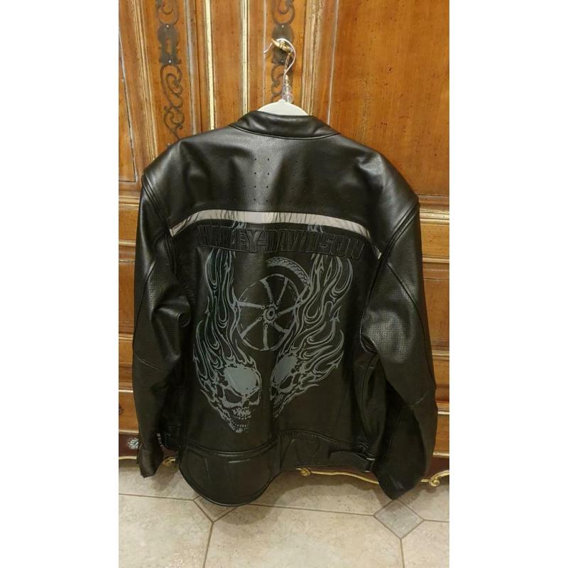 blouson harley davidson porté un jour.