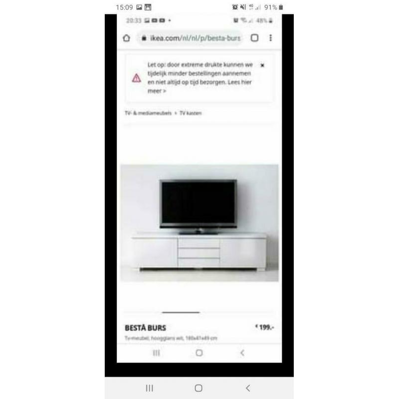 Tv kast als nieuwe