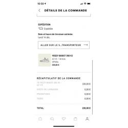 Yeezy boost 350 «zèbre» 43 1/3