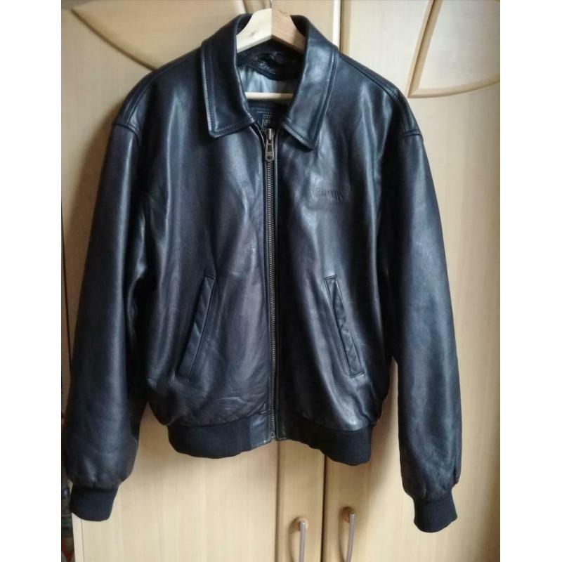 Veste Redskins cuir noir taille Large