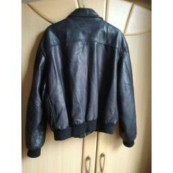 Veste Redskins cuir noir taille Large