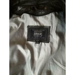 Veste Redskins cuir noir taille Large