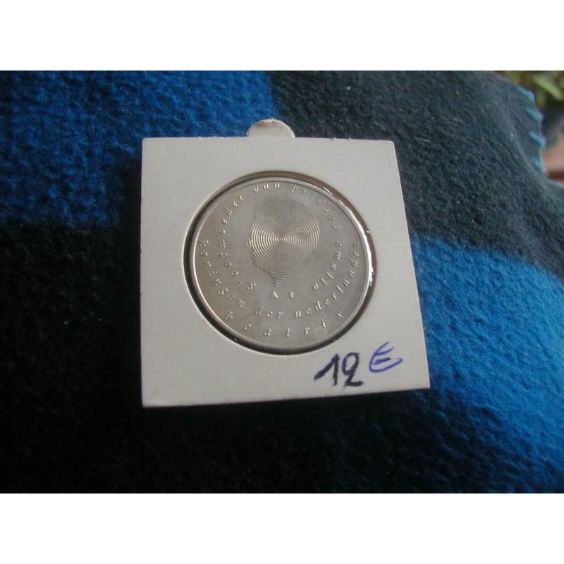 zilveren 10 euro munt van Nederland 2004 mooi